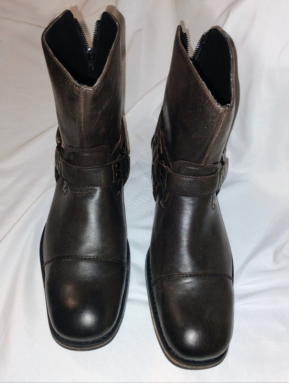 Jump Men's Brown Harness Zip Ankle Boots